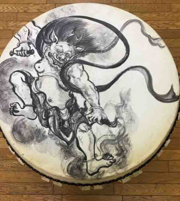 『鉄鼓の音、なおも響く』中国画（水墨画）、人物、古代の将軍 鉄鼓の音、なおも響く』中国画（水墨画）、人物、古代の将軍 鉄鼓の